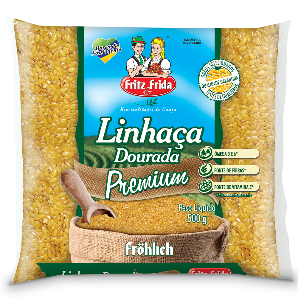 LINHACA DOURADA PREMIUM FRITZ&FRIDA 500G
